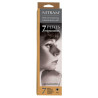 Nitram drawing charcoal natural soft 4x4mm 7pcs