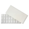 Rectangular plastic palette 24 compartments - art store - craze for