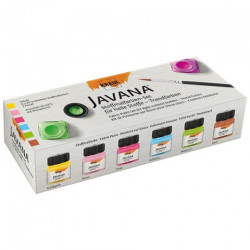 Kreul javana creative fresh colors zestaw farb do tkanin 6x20ml - skle