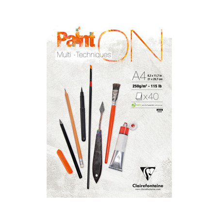 Blok Clairefontaine paint on 250g 40ark