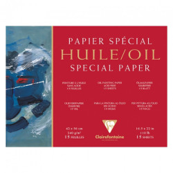 Clairefontaine oil painting block 240g 15ark - art store - s