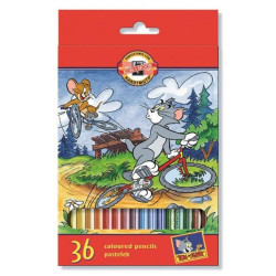 Koh-i-noor tom&jerry krecik zestaw 36 kredek szkolnych