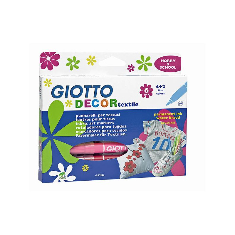 Giotto Decor Textile 6 pcs. - szal art - sklpe plastyczny