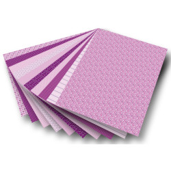 Blok z papierem do scrapbookingu 30 arkuszy - różowy - sklep plastyczn