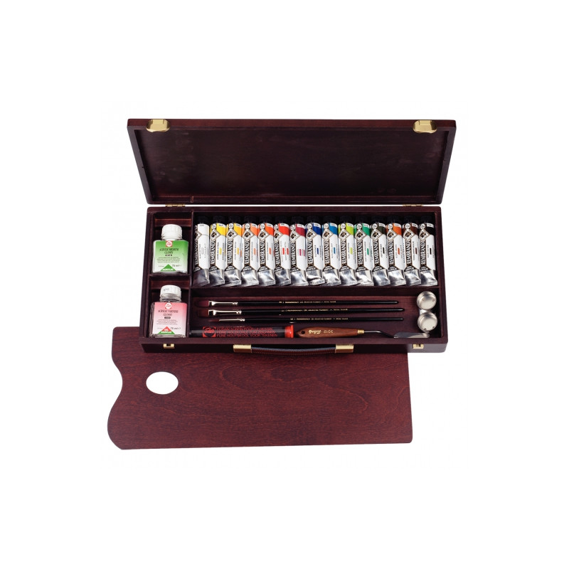 Rembrandt Professional Acrylic Paints Set + Accessories - sklep plasty