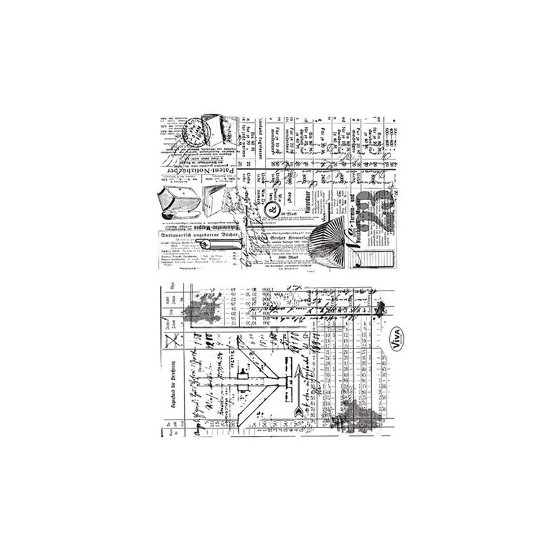 Viva Decor A5 Clear Silicone Stamps Set - Sketches - szal art - sklep