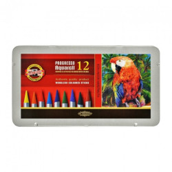 Koh-i-noor progresso aquarell zestaw 12 akwarelowych kredek meta - skl