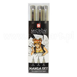 Set of Pigma Manga Sakura 3 pieces - szal art - sklep plastyczny