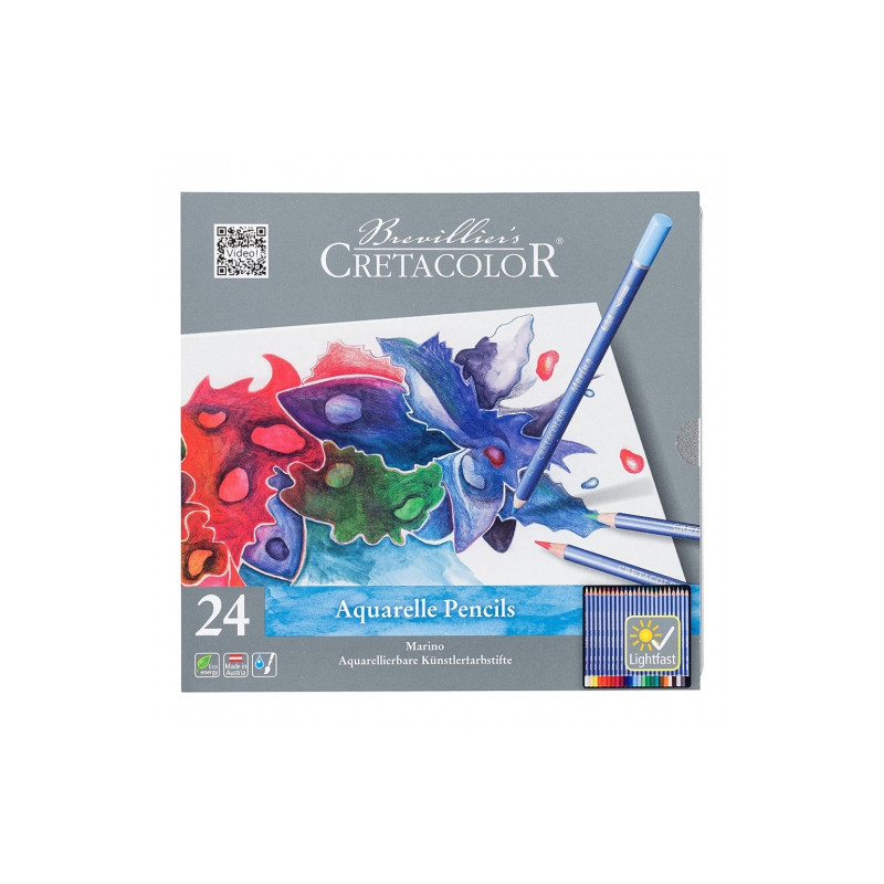 Cretacolor marino set of 24 watercolor crayons