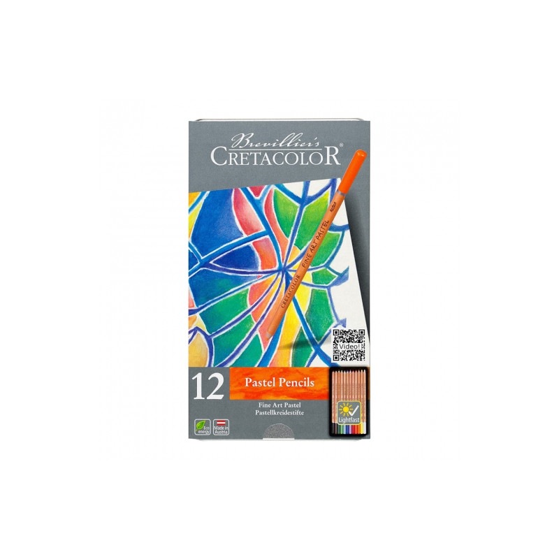 Cretacolor fine art zestaw pasteli suchych w kredce 12 kolorów - Sklep