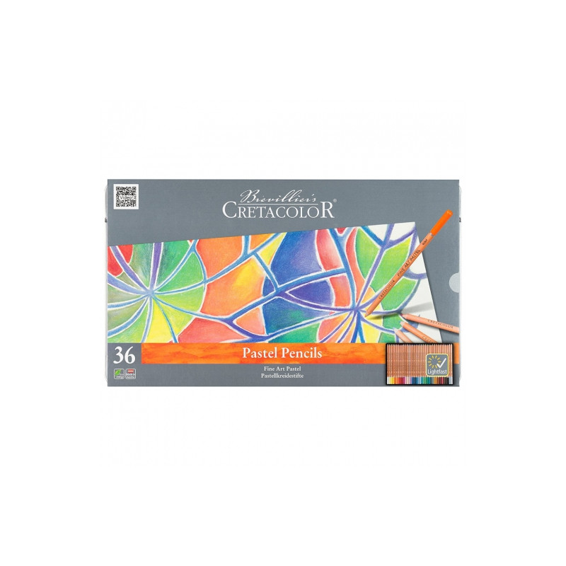 Cretacolor fine art set of dry pastel pencils in 36 colors