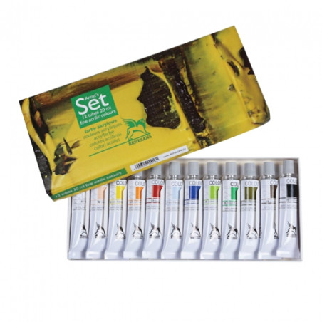 Renesans colors 12x20ml acrylic paint set