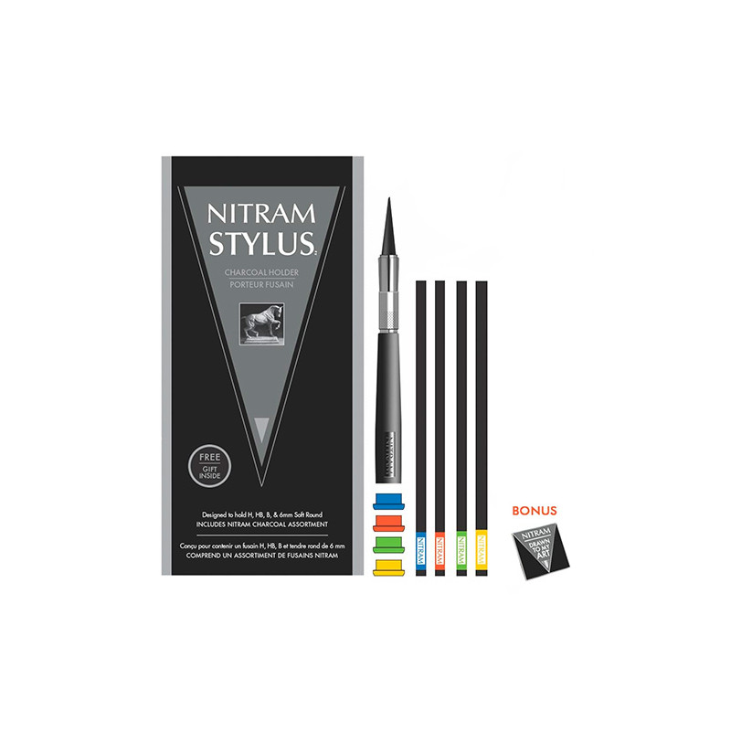 Nitram Stylus profesjonalna obsadka + węgiel 4 szt - sklep plastyczny