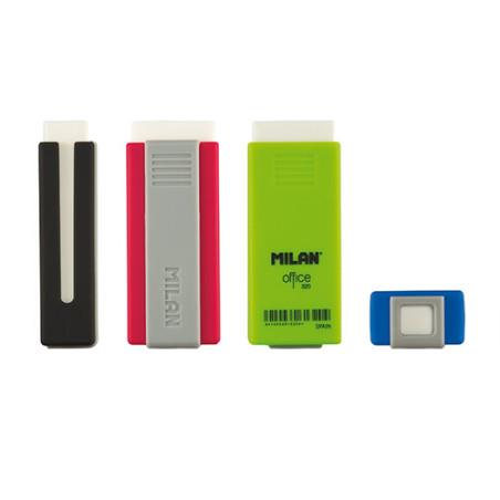 Milan office 320 gumka do mazania w etui - sklep plastyczny - szał dla