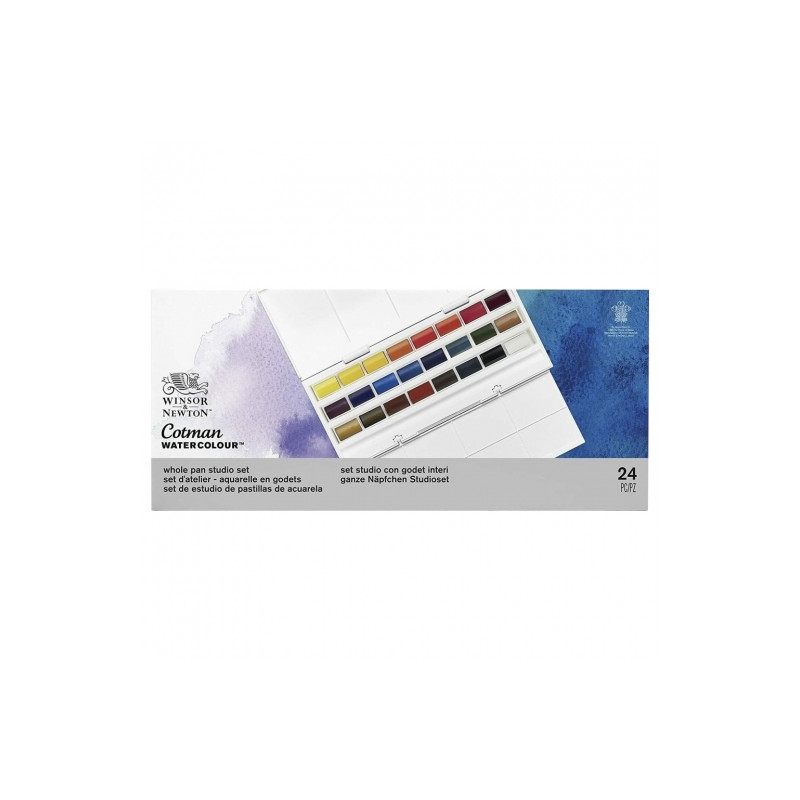Winsor&Newton cotman the studio set zestaw akwareli 24 kostki - sklep
