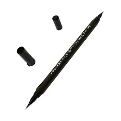 Kuretake Fude Hutaho (Kabura) Twin no.30 Black - szal art - sklep plas