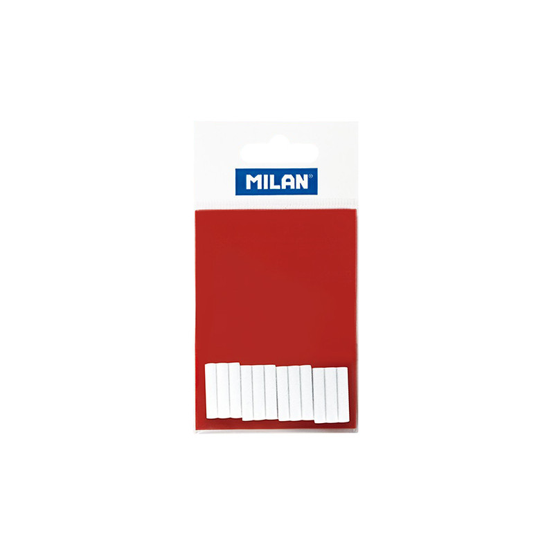 Milan set of 12 white inlays for the electric eraser
