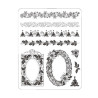 Viva Decor A5 Clear Silicone Stamps Set - Christmas Borders & Frames -
