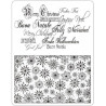 Viva Decor A5 Clear Silicone Stamps Set - Christmas Background & Lette