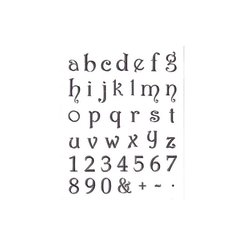 Viva Decor A5 Clear Silicone Stamps Set - Small Alphabet - szal art -