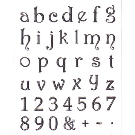 Viva Decor A5 Clear Silicone Stamps Set - Small Alphabet - szal art -