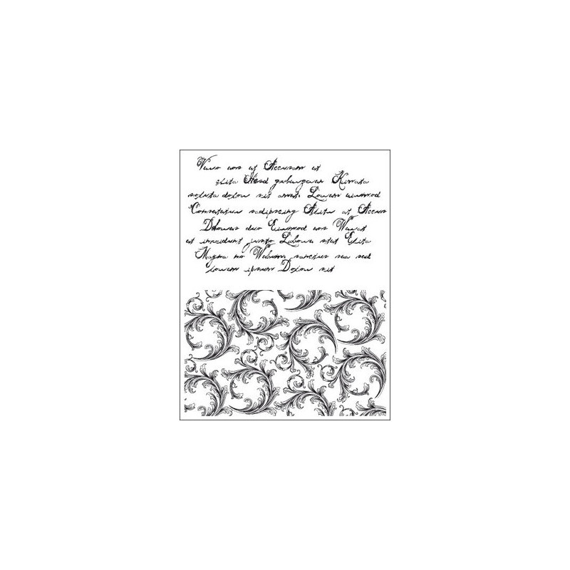 Viva Decor A5 Clear Silicone Stamps Set - Letters & Embellish Backgrou