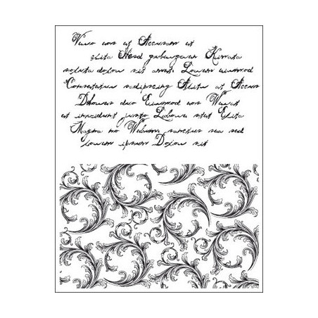 Viva Decor A5 Clear Silicone Stamps Set - Letters & Embellish Backgrou