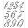 Viva Decor A5 Clear Silicone Stamps Set - Anniversary Numbers - szal a