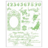 Viva Decor A5 Clear Silicone Stamps Set - 3D Happy Birthday - szal art