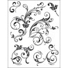 Viva Decor A5 Clear Silicone Stamps Set - Floral Embellishments - szal