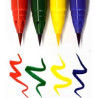 Kuretake clean color real brush pure colors set of 4 markers - szal ar