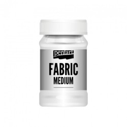 Pentart fabric medium do farb do tkanin i skór 100ml - sklep plastyczn