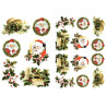 Decoupage paper A3 ITD 311 santa holly