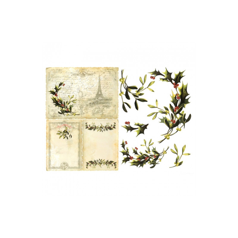 A3 decoupage paper ITD 321 paris holly