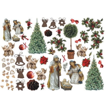 Decoupage paper A3 ITD 181 christmas decorations
