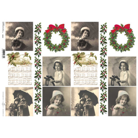 Papier do decoupage A3 ITD 454 - Sklep plastyczny - szał dla Plastyków