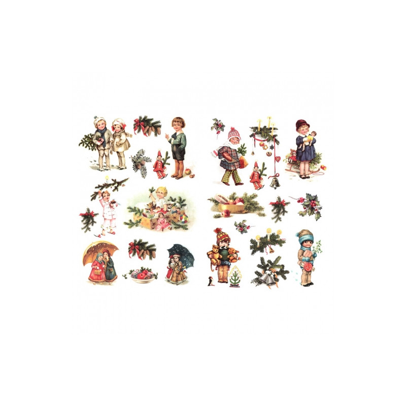 Papier do decoupage A3 ITD 312 children christmas