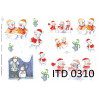 A3 decoupage paper ITD 310 santa claus snowmen