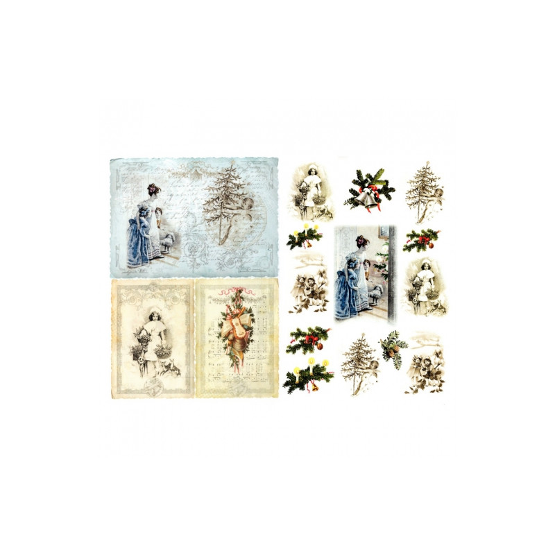 A3 decoupage paper ITD 318 christmas