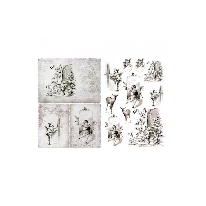 Decoupage paper A3 ITD 314 vintage decorations