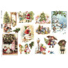 A3 decoupage paper ITD 460 santa claus kids