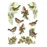 Rice decoupage paper winter birds A4 ITD R200