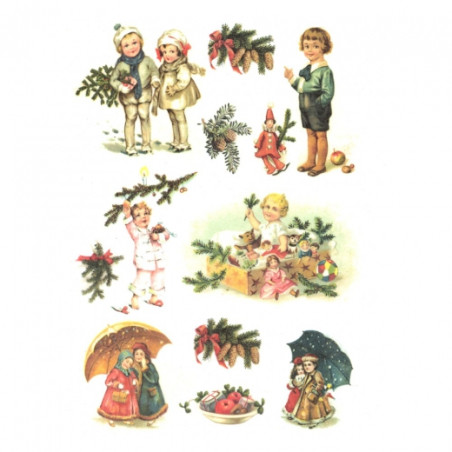 Rice decoupage paper A4 ITD R204