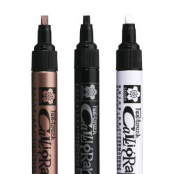 Sakura pen-touch calligrapher metallic bevel oil pen - szal art - skle