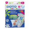 Giotto decor textile flamastry do tkanin 12 kolorów - Sklep plastyczny