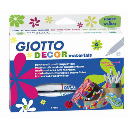 Giotto Decor materials flamastry akrylowe 4mm 6szt