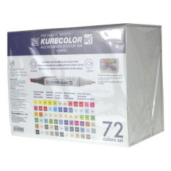 Kuretake kurecolor twin ws set 36 markerers