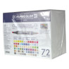 Kuretake kurecolor twin ws zestaw 72 markerów dwustronnych- sklep plas