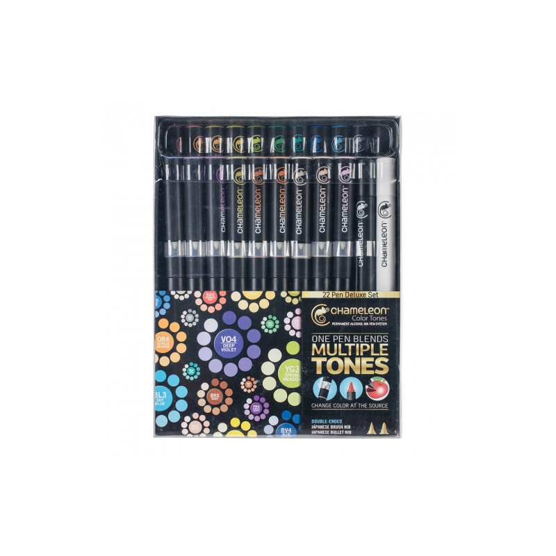 Chameleon deluxe set of 22 markers
