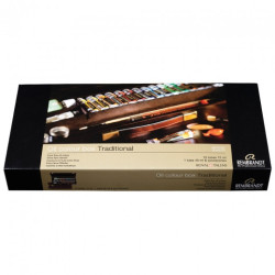 Talens rembrandt traditional zestaw farb olejnych 15x15ml+akcesoria dr